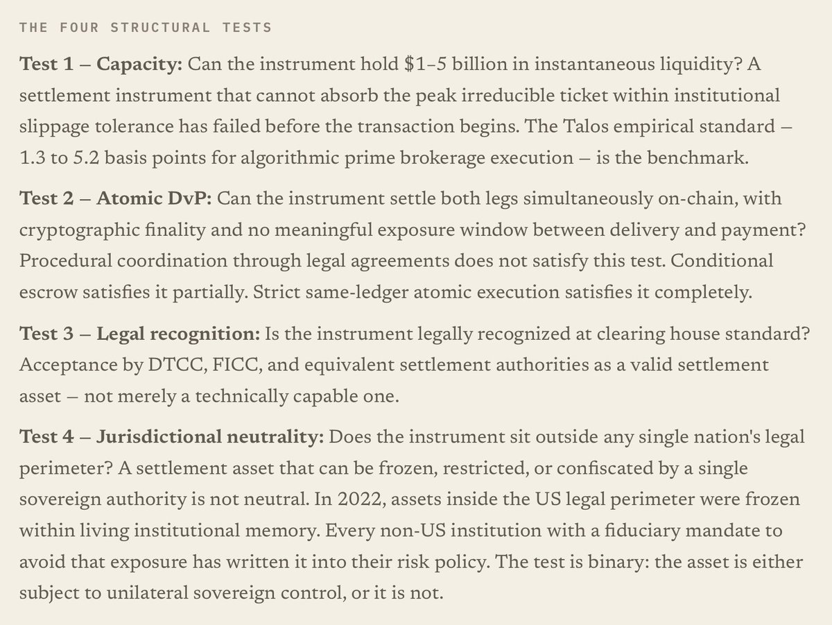 the5blairs's tweet photo. For those who love the deeper dive on $XRP, read the updated Field Note 13 if you want to understand how well positioned $XRP is to capture significant DTCC DvP flows.  If you don't want to read it, at least run it through your favorite LLM.  Just copy and paste the link below and see if this is true.  I'd love to hear the replies.  Feel free to post them.  

https://t.co/9Tn7K4T1nl