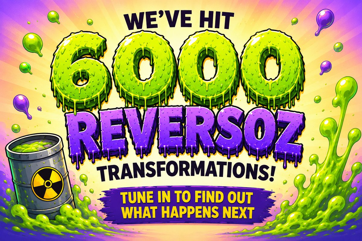 ReversozHQ's tweet photo. Congratulations on 6,000 Reversoz Transformations 🥳
We're moving towards the next phase starting with a BIG or rather MAJOR announcement this Thursday🚨

🔊Tune in with @TheOZvibes on spaces 8:00 pm EST

The portal is still open so we urge you to transform now... 👀 https://t.co/BbLNiBxHaa