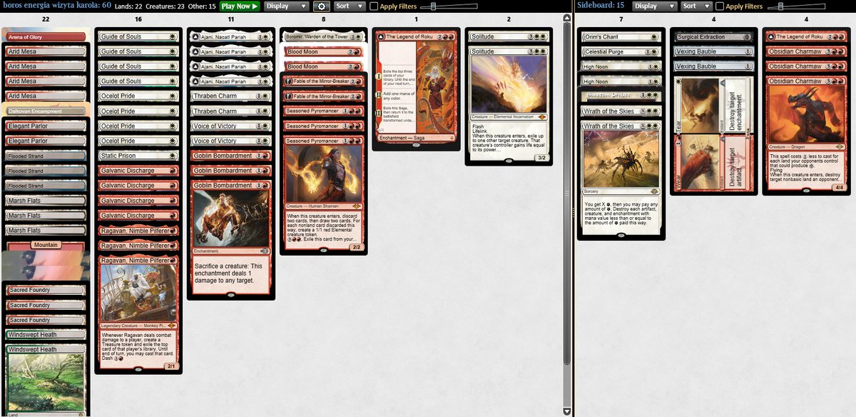 aBlueRaven's tweet photo. Top4'd modern challange with Boros Cats :3

Maindeck is good, sideboard is clunky and needs some changes. 

👉Hard tested by polish goudas👈

@fireshoes https://t.co/OwFZSPvIH0