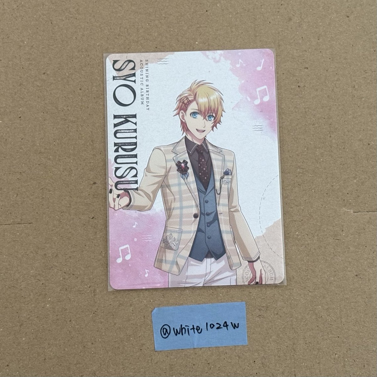 white1024w's tweet photo. 【交換】うたプリ SHINING BIRTHDAY ACOUSTIC ALBUM 通常盤 メッセージカード メセカ

譲 翔

求 カミュ

郵送交換希望です
お気軽にお声かけください！ https://t.co/NmE9Ao4QI6