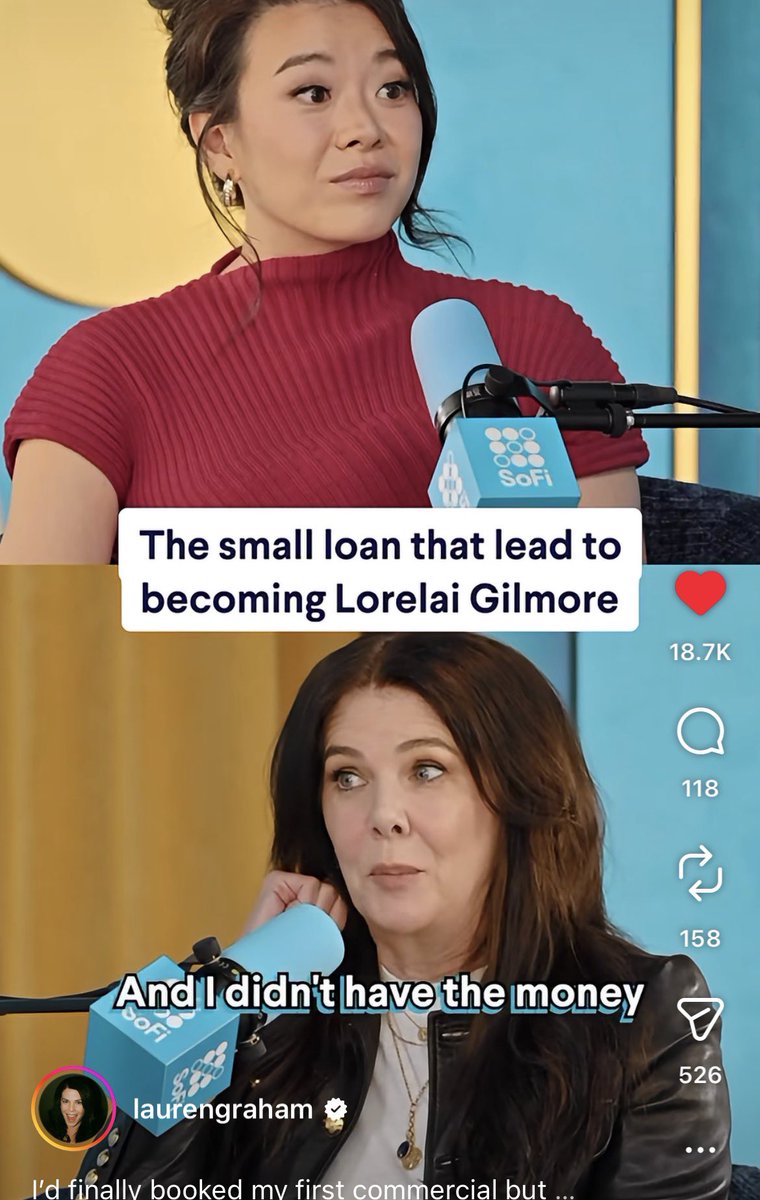 CurrentGilmore's tweet photo. Lauren Graham really is Lorelai Gilmore!!!! 🤯 https://t.co/1Mvcrg66Wo
