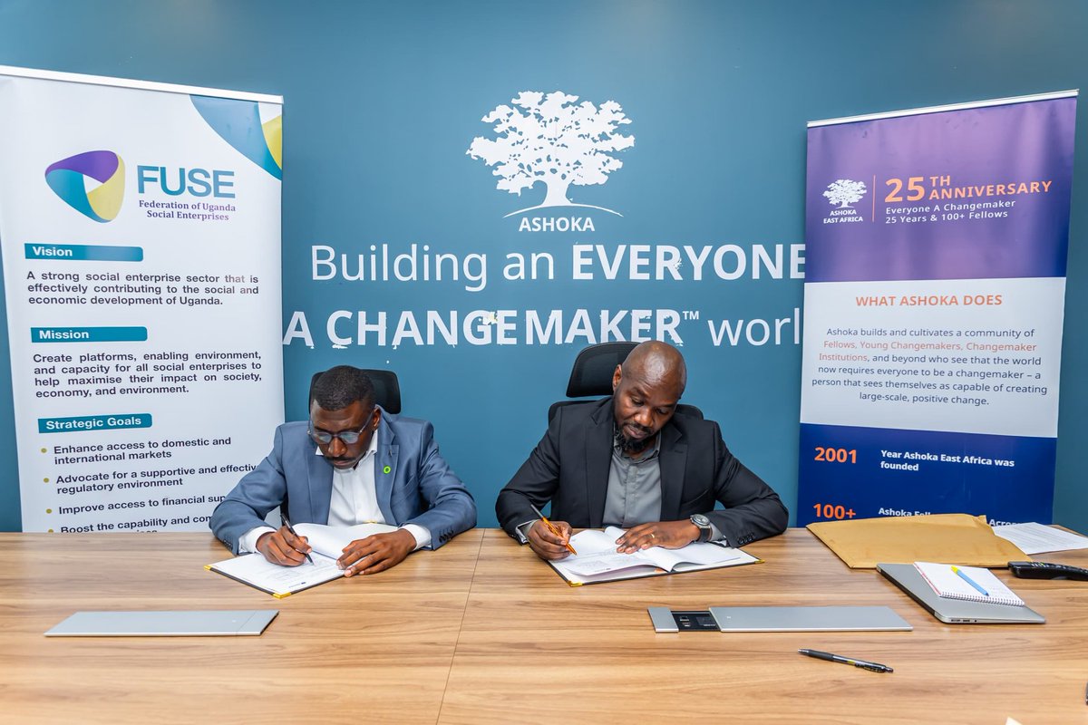 PSES2026's tweet photo. On Monday 25th May, 2026, FUSE signed an MoU with @ashokaea to officially partner on the PSES 2026.
We were also joined by other key players in the sector who brought energy &amp; ideas to the table during the event.

Huge thanks to the Ashoka Team for walking this journey with us! https://t.co/g5p2uDMTmN