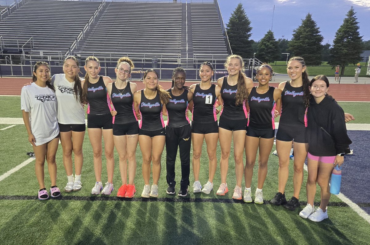 SHSTFXC's tweet photo. What a night!! Lady Bears finished 15th at Regionals (of 28 teams)! 🏃‍♀️
4x800 - Season best 10:13.4, 8th place
100H - S O'Connor 5th (15.44)
4x100 - Season best 50.47, 11th
300H - S O'Connor 2nd, SHS RECORD (45.57)
800 - M Robbins 10th (2:26.86) 
4x400 - 8th, 4:06.77, SHS RECORD https://t.co/hS7NqoBTHd
