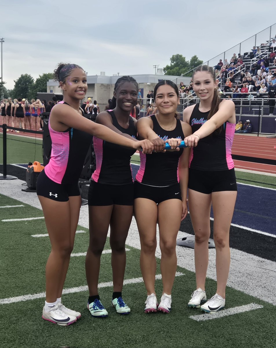 SHSTFXC's tweet photo. What a night!! Lady Bears finished 15th at Regionals (of 28 teams)! 🏃‍♀️
4x800 - Season best 10:13.4, 8th place
100H - S O'Connor 5th (15.44)
4x100 - Season best 50.47, 11th
300H - S O'Connor 2nd, SHS RECORD (45.57)
800 - M Robbins 10th (2:26.86) 
4x400 - 8th, 4:06.77, SHS RECORD https://t.co/hS7NqoBTHd