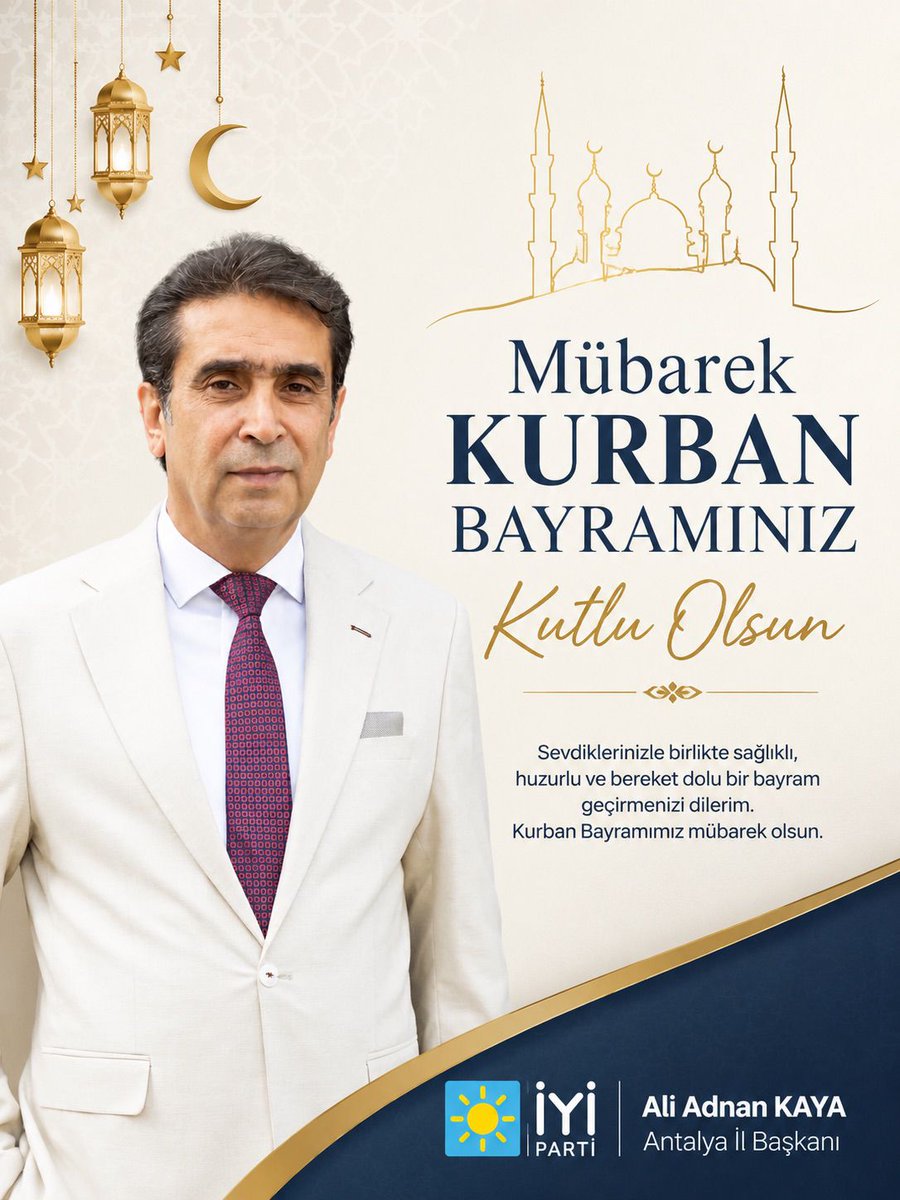 aliadnankaya's tweet photo. Mübarek Kurban Bayramı'nızı tebrik eder, TÜRK İSLAM Alemi'ne hayırlar getirmesini temenni ederim. 
SELAM ve DUA ile... https://t.co/7pvtM92ahj