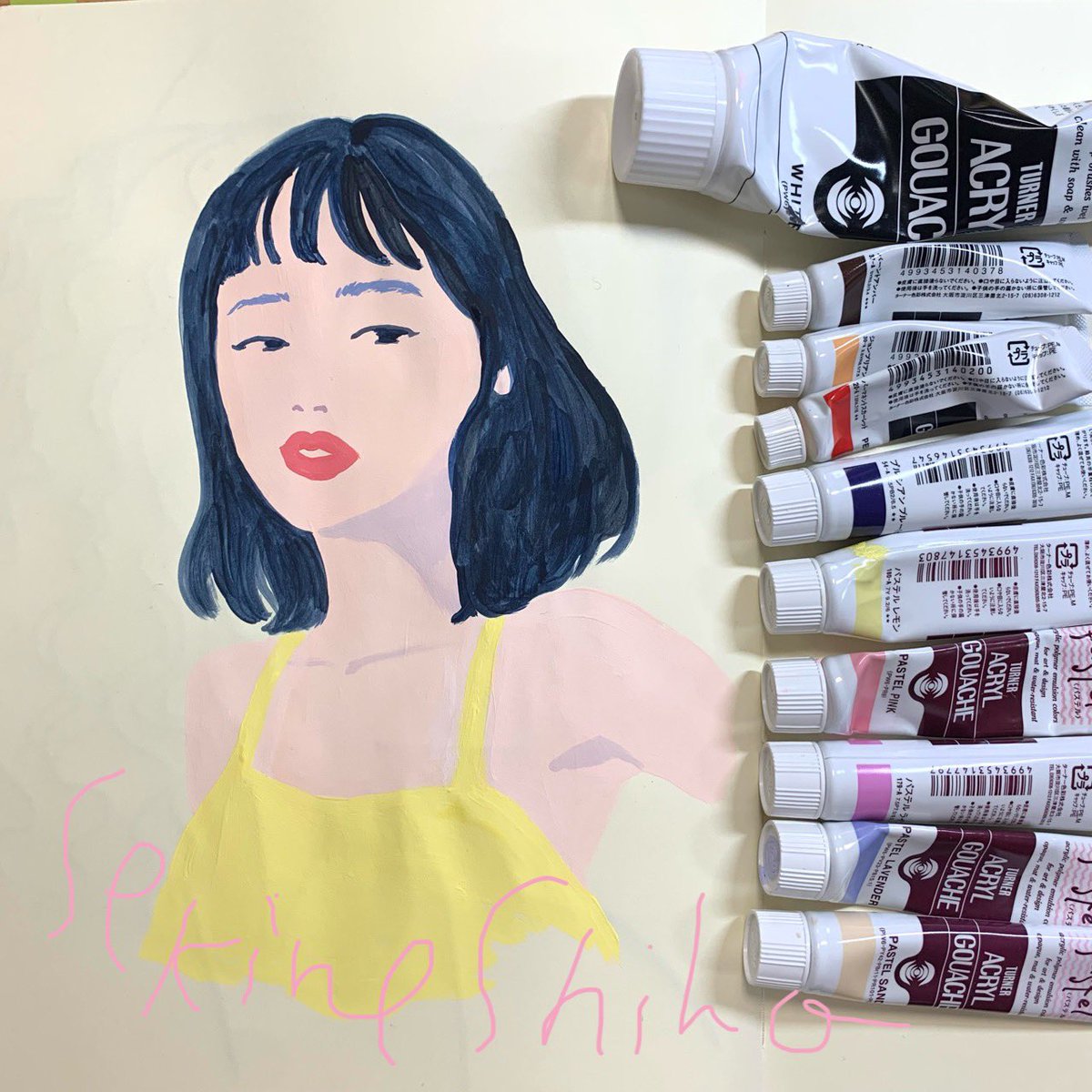 perrydottokyo's tweet photo. 人物も描いていくー！ https://t.co/Bc5JynjgyF