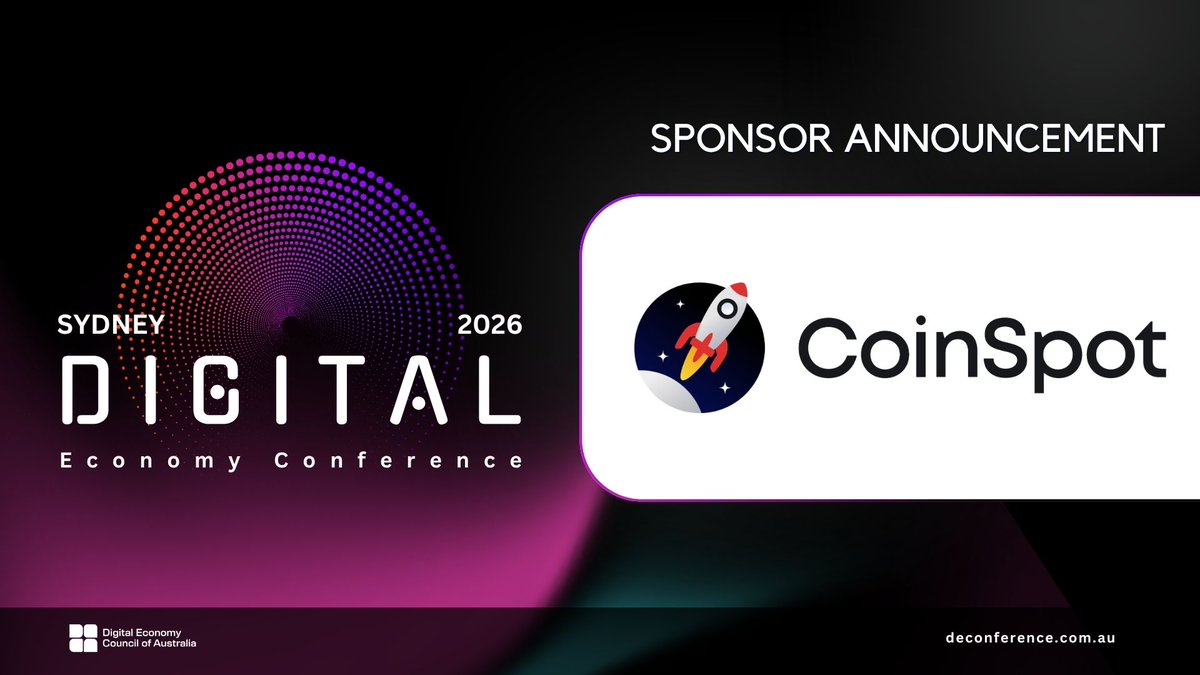 DECAustralia's tweet photo. We are thrilled to welcome @coinspot, Australia's most established exchange, as a Silver Partner for #DECON2026! 🚀
 
📅 15-17 June 2026📍 Sheraton Grand Sydney
🎫 Tickets: https://t.co/8TFwm777qU🔗 Discover CoinSpot: https://t.co/2JOozMBH11 https://t.co/DpquVGysvG