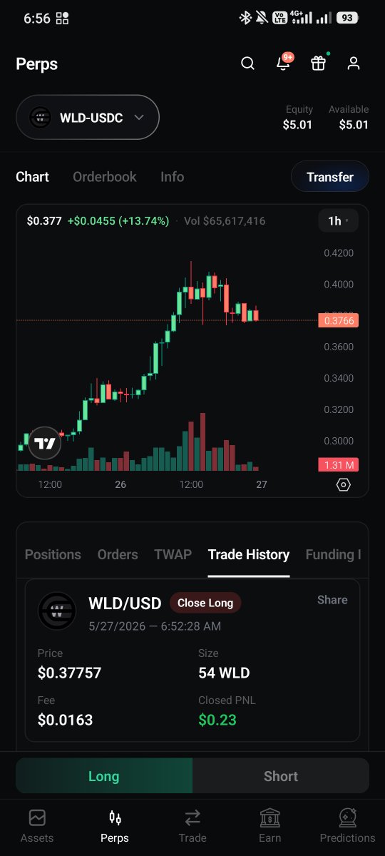 firstest007's tweet photo. Quick day trading adjustment on $WLD! Initially took a 10x Long, but market momentum shifted. Quickly cut losses and flipped to a 10x Short on @Nika_Finance. Secured a solid +11.52% gain! 🎯📉

Join my trading squad here: 👉 https://t.co/pF5VUQZ3aG

#Nika_Finance #WLD https://t.co/2NThePgk3f