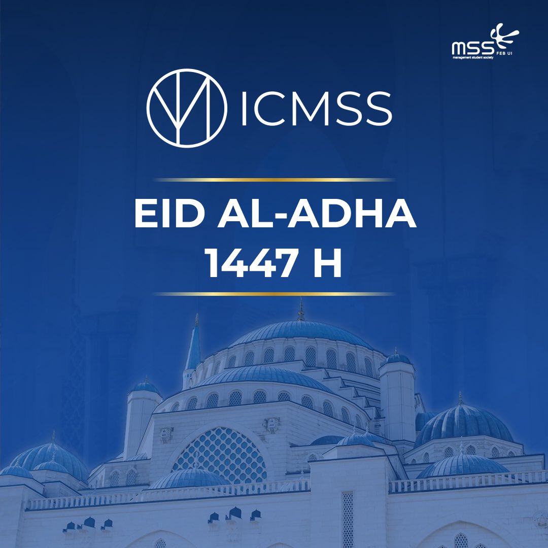 ICMSSFEBUI's tweet photo. Greetings, Young Investors!

As we celebrate Eid Al Adha let us reflect with kindness, gratitude, and dedication. Wishing you a joyful and blessed celebration with your loved ones.

Happy Eid Al Adha 1447 H!

#TheBlueOracle https://t.co/Ce7Wk9gsMP