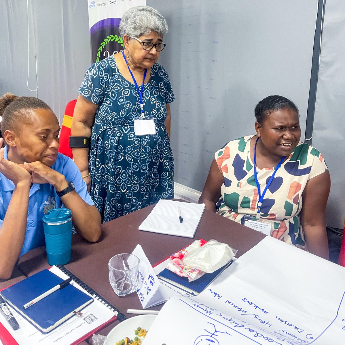 CommsFWCC's tweet photo. FWCC in partnership with Family Support Centre, is facilitating a 4‑day GBV sensitisation workshop in Honiara for provincial Premiers, officials, media &amp; govt reps to strengthen provincial action on gender-sensitive policies. https://t.co/0Ipclf4y9a
