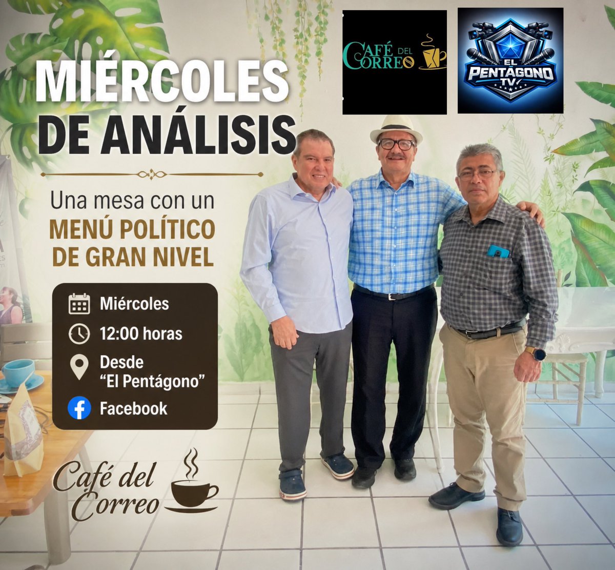 Redes_Soci's tweet photo. MIÉRCOLES DE ANÁLISIS 

* A quien cree usted que aplicarán la ley a Rocha Moya o a Maru Campos?

* Andy cree que viene a la vecindad del chavo, a divertirse

* Mota Engil, silenció a los constructores tabasqueños.

 Con Enrique Muñoz Pepe Zurita Oropeza y Jorge Bocanegra Saurett. https://t.co/P9Kf8dF3qM