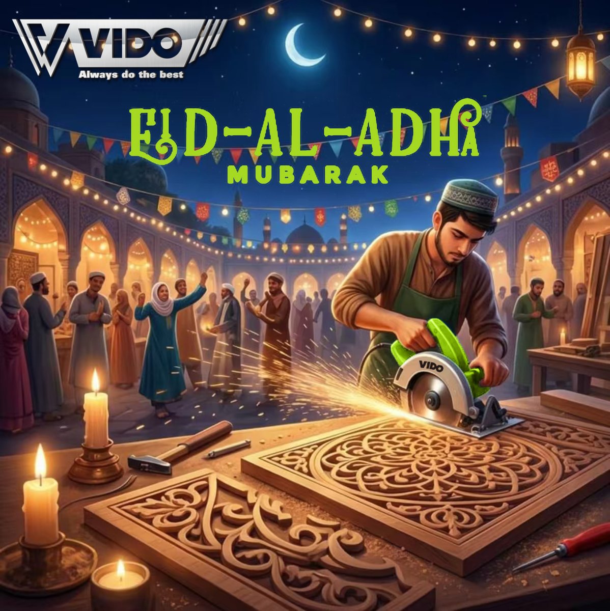 vidotools's tweet photo. 🌙✨ Aïd El Adha Moubarak ✨🌙 #Tools #Industrial #Carwash #Saw https://t.co/6QgHCoVrPo