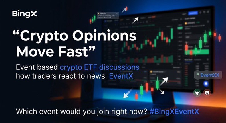 Adrianbeff's tweet photo. Checked out the EventX section on BingX during the ETF buzz, and it was crazy seeing how fast sentiment kept flipping with every update.

Really shows how emotional trading gets when news moves quick. Curious—what event would you jump into right now?

#BingXEventX https://t.co/Q9juhSSsWc