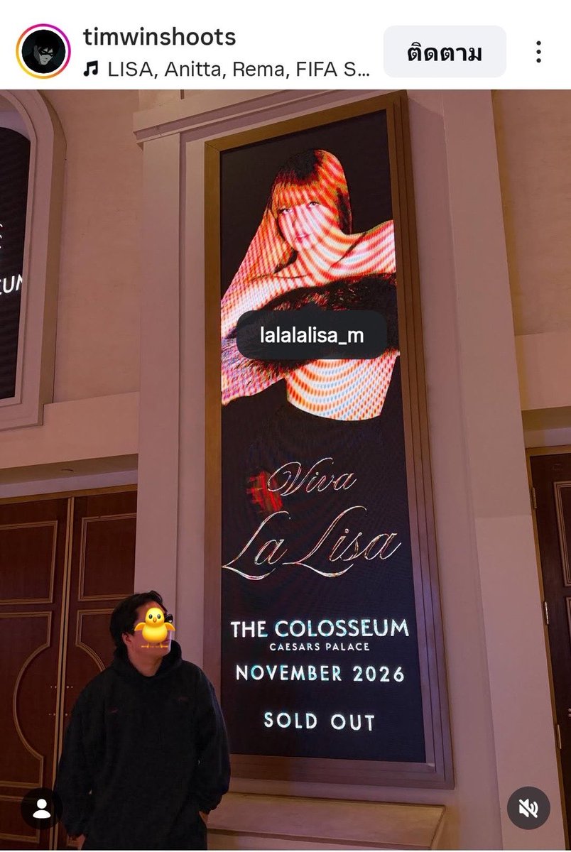 LaliceUpdates's tweet photo. Viva La Lalisa - SOLD OUT (poster ad) 
📍Vegas 

ctto

@wearelloud @CaesarsPalace #LISA https://t.co/qic1MMwPYL