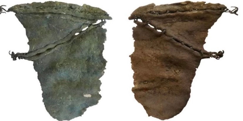historyinmemes's tweet photo. Analysis of 2,400-year-old Scythian leather revealed it was made from human skin, confirming that accounts once dismissed as exaggerations by Greek historian Herodotus may have been true after all.

For centuries, this sounded like one of Herodotus’ more extreme claims. The Greek historian wrote that Scythian warriors skinned the hands and arms of defeated enemies and used the leather to cover their quivers.

Modern researchers recently tested leather artifacts from Scythian burial sites in Ukraine using paleoproteomics, a technique that identifies species through surviving proteins. Most of the leather came from expected sources like sheep, goats, cattle, and horses.

But two samples were identified as human skin.

That discovery matters because the Scythians were not a single kingdom, but a network of mobile warrior societies spread across the Eurasian steppe, renowned for mounted archery, intricate goldwork, and massive burial mounds known as kurgans. Greek writers often portrayed them as savage outsiders, leading historians to debate for centuries how much of those accounts were exaggerated.

In this case, however, the science appears to support the ancient story.

Herodotus also described Scythians taking enemy scalps as trophies, and archaeological evidence has shown that scalp-taking was indeed practiced among steppe cultures.