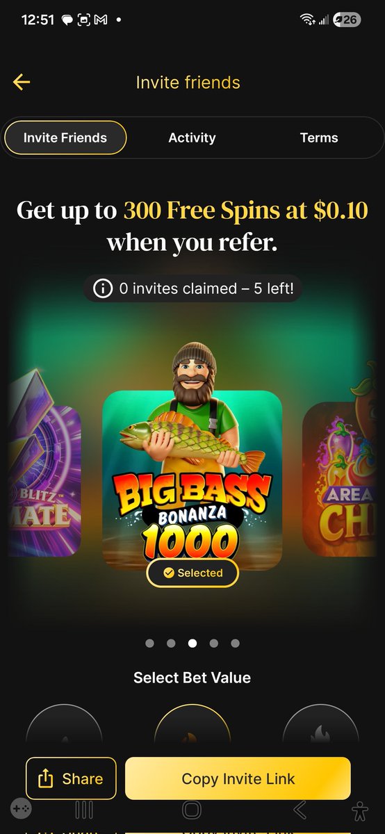 FenrisWulf91's tweet photo. Right now they’re offering:
Customizable referral 

promo bundles can be:Spins- 300@$0.10, 150@$0.20, 60@$0.50.

All games offered:

Gold Blitz Ultimate
Big Bass Bonanza 
12 Masks of Fire Drums
Tiki Tiki Boom Boom
AREA LINK Chilli.
#casinopromo
#Gambling𝕏 
#promotion
#referral https://t.co/GSP76tUWmU