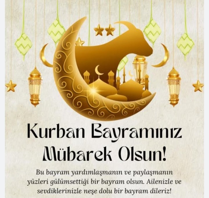 azize09karatas's tweet photo. #SelamunAleyküm
Zalimlerin Zelil Mazlumların  Aziz Olduğu
Ve
Sevdiklerinizle Ailenizle Beraber Mutlu Huzurlu Bereketli Sağlıklı Nice Bayramlar Dilerim.
Kardeşliğin ve Paylaşmanın Anlamı Olan
#KurbanBayramımızMübarekOlsun
#GazzeİçinHareketeGeç
#GazzeyiUnutmayın
#DoğuTürkistan https://t.co/rKOGtkA6VG