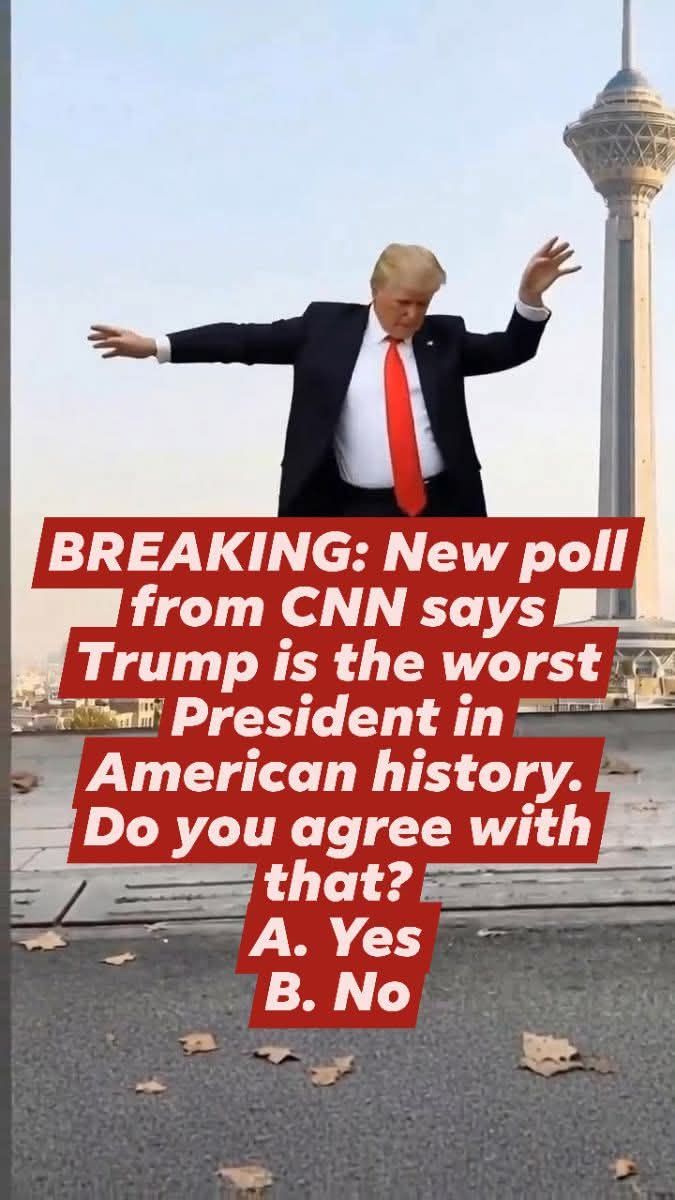 VIVAOfficiallys's tweet photo. @WhiteHouse⚓️⛽️ -@BarackObama  And @MichelleObama #Official 🇺🇲 #BREAKING: New poll from @CNN, @cnni says @TeamTrump, @The_Trump_Train @WhiteHouse45 is the worst #President in #American history.
Do you agree with that?
A. Yes
B. No https://t.co/gKMUgvTXR4