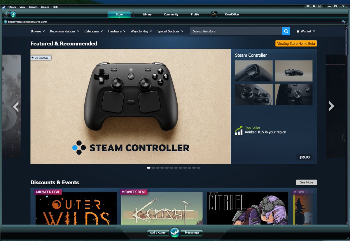 iDeadDillon's tweet photo. @Steam Stop showing me this, if you're going to let me buy it!!!! https://t.co/Bxg2Vm1dkB