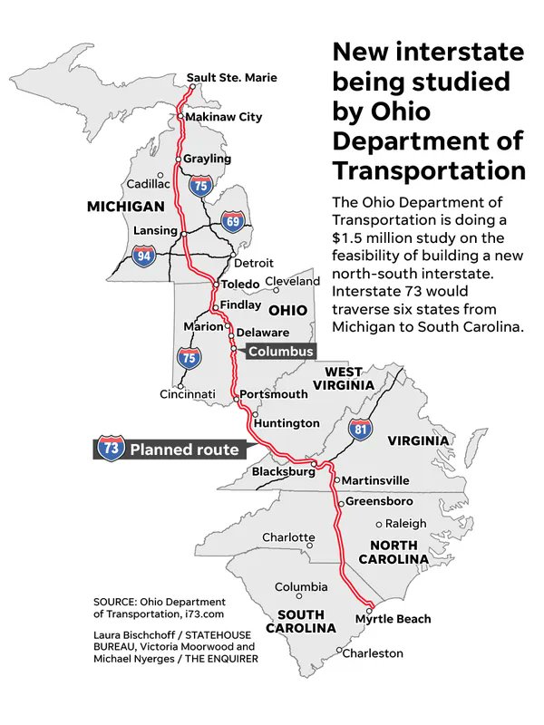 WWFerguson2's tweet photo. The only way it gets closed if there is ever any political will to do I-73. And quite frankly, I hope there never is, because there isn't really a need for this route. https://t.co/8DpHtOUrJ7