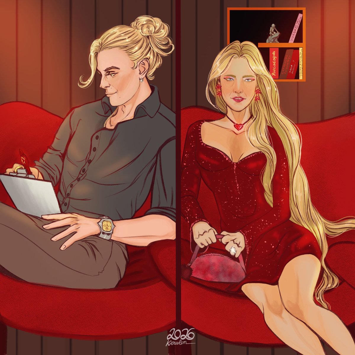 KithKerulin's tweet photo. #SaurondrielFest Day 27:  Modern Lives
Versão • 1 •
Além de advogado, temos a versão psicólogo...
#Sauron é muito multiuso, #Galadriel agradece
#Annatar #TheRingsofpower https://t.co/SpSNbikouJ