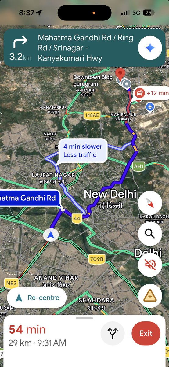 rocketreach13's tweet photo. Looks like google is also hacked(EVM 😉)?? Form last 1hr it is showing 1hr only..   ⁦@googlemaps⁩ https://t.co/s26ukIBt8S