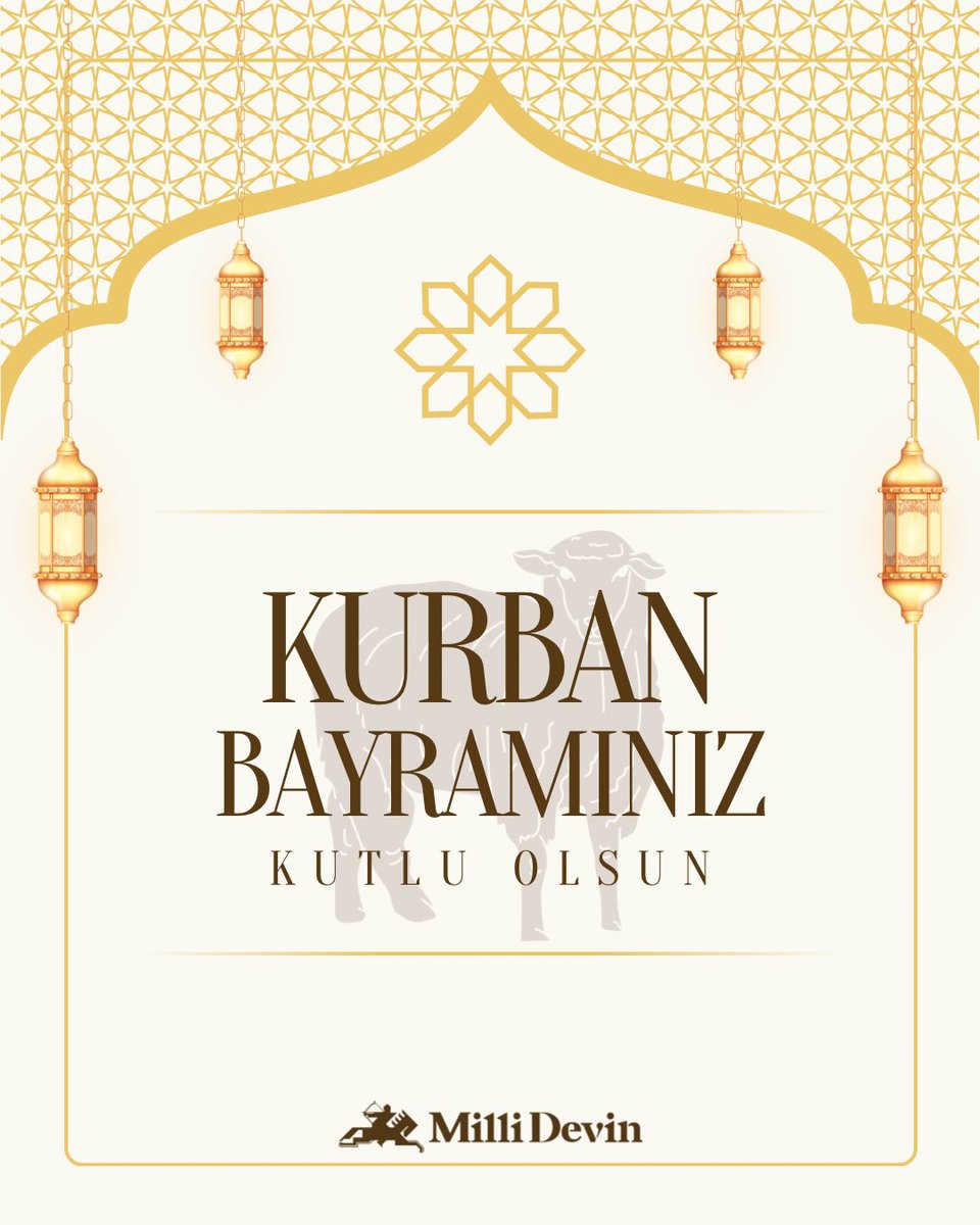 millidevindergi's tweet photo. Türk-İslam dünyasının Kurban Bayramı mübarek olsun. Sevdiklerinizle nice mutlu bayramlar dileriz. https://t.co/MrVzjewVLS