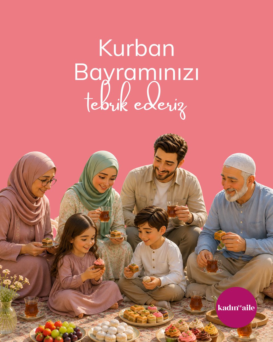 kadinveaile_com's tweet photo. Kurban Bayramınızı tebrik ederiz. 🌷

#bayram #kurban #hayırlıbayramlar #kurbanbayramınızmübarekolsun #kurbanbayramı https://t.co/NoVVuuJYlh