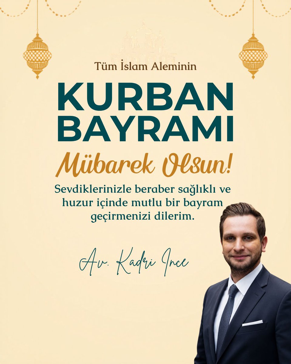 avkince's tweet photo. Sevdiklerinizle beraber sağlıklı ve huzur içinde mutlu bir bayram geçirmenizi dilerim. Kurban bayramımız mübarek olsun. https://t.co/gJwnui07Qn