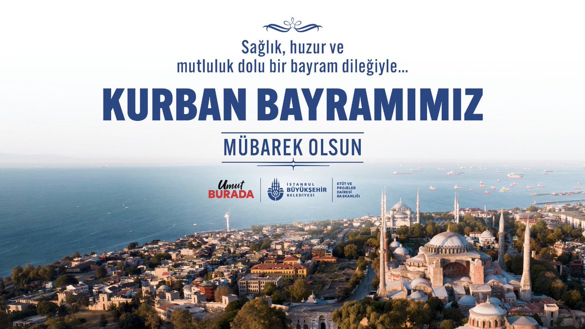ibbproje's tweet photo. Sevdiklerinizle bir arada olduğunuz; sağlık, huzur ve mutluluk dolu bir bayram dileğiyle…
Kurban Bayramımız mübarek olsun. https://t.co/FrMin15saF