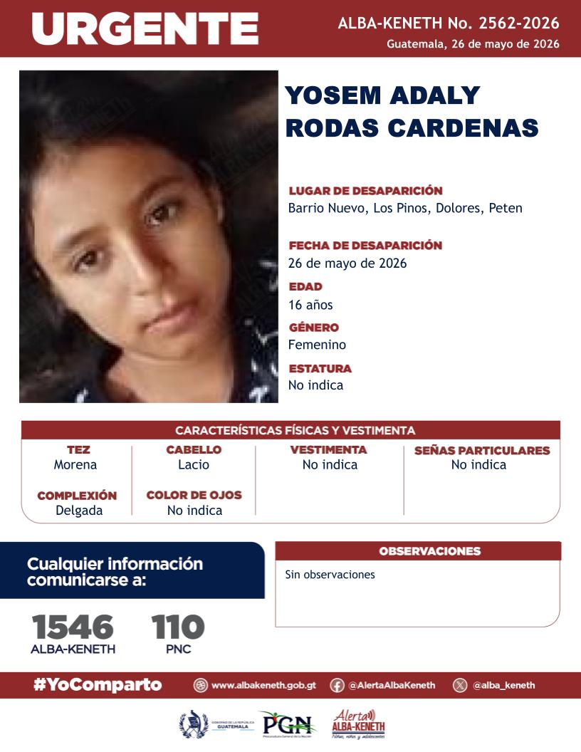 Alerta Alba-Keneth tweet media
