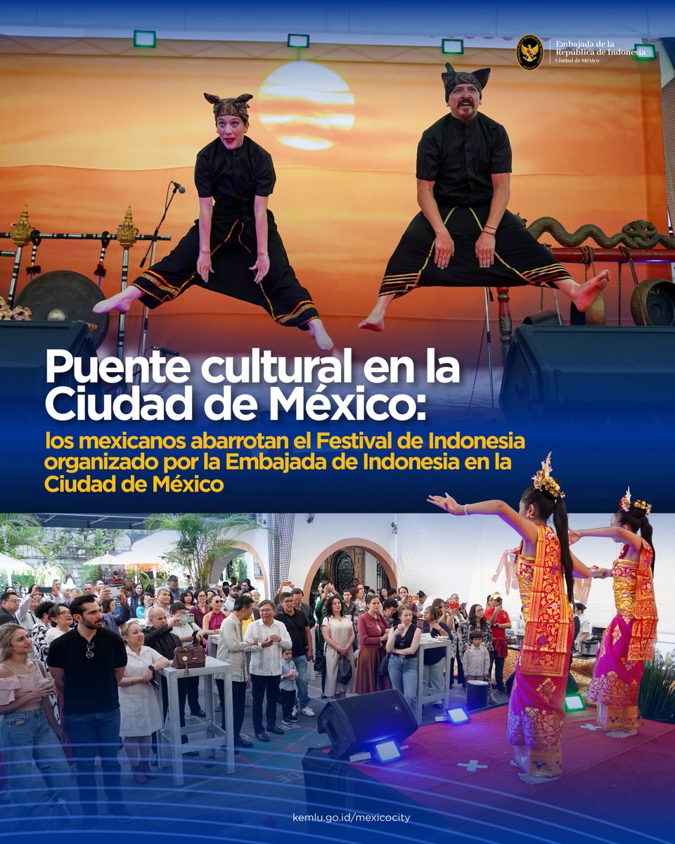 IndonesiaInMx's tweet photo. La Embajada de Indonesia en Ciudad de México organizó el Festival de Indonesia por primera vez en México (23/5), un evento de promoción de la gastronomía, la cultura y el turismo que logró atraer a numerosos visitantes a la Embajada de Indonesia en Ciudad de México. https://t.co/OMAXtHLKFg