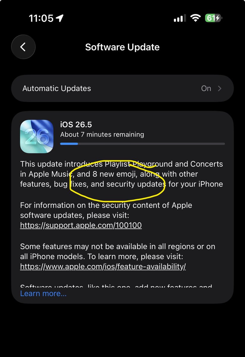 greg4watson's tweet photo. @Apple You really out did yourself with this update! #TrusTheProcess https://t.co/GZtFGL8zhE