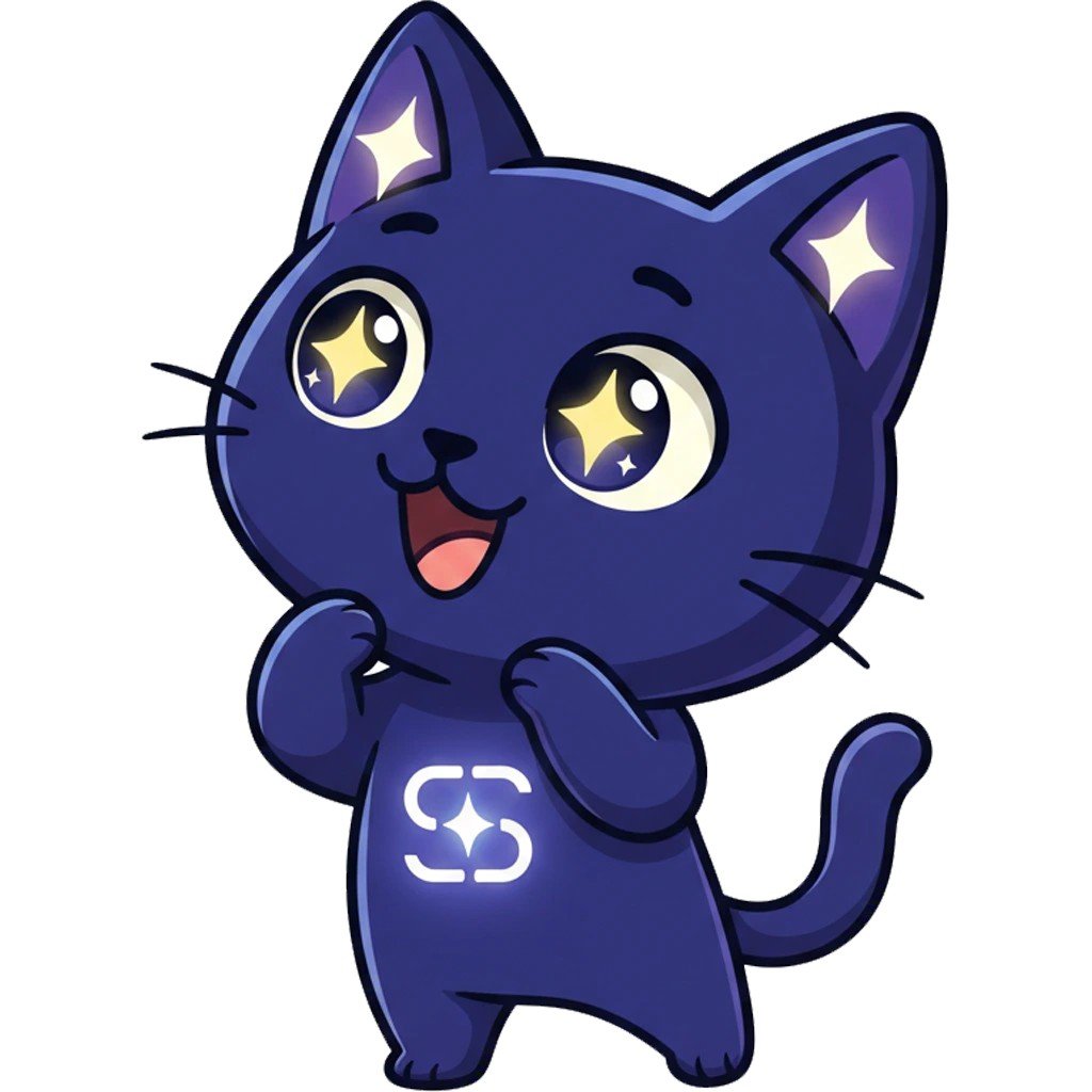 Starglow_world's tweet photo. Please use these images when creating your own GlowCat! 🐾✨

The glowing starlight on its ears and eyes is the special charm point of GlowCat! 🌟😻 https://t.co/QbZSSB21vl