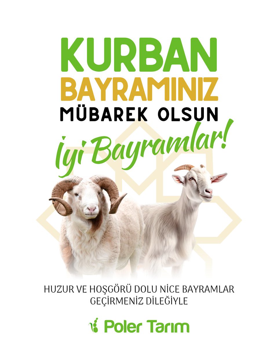 PolerTarim's tweet photo. Yüce Allah'a yakınlığın, teslimiyetin ve sadakatin bayramı olan mübarek Kurban Bayramı'nın ülkemiz başta olmak üzere tüm İslam âlemi, gönül coğrafyamız ve insanlık için hayırlara vesile olmasını diliyoruz. Kurban Bayramımız mübarek olsun.

#KurbanBayramı
#HayırlıBayramlar https://t.co/NSMnHEjHnm