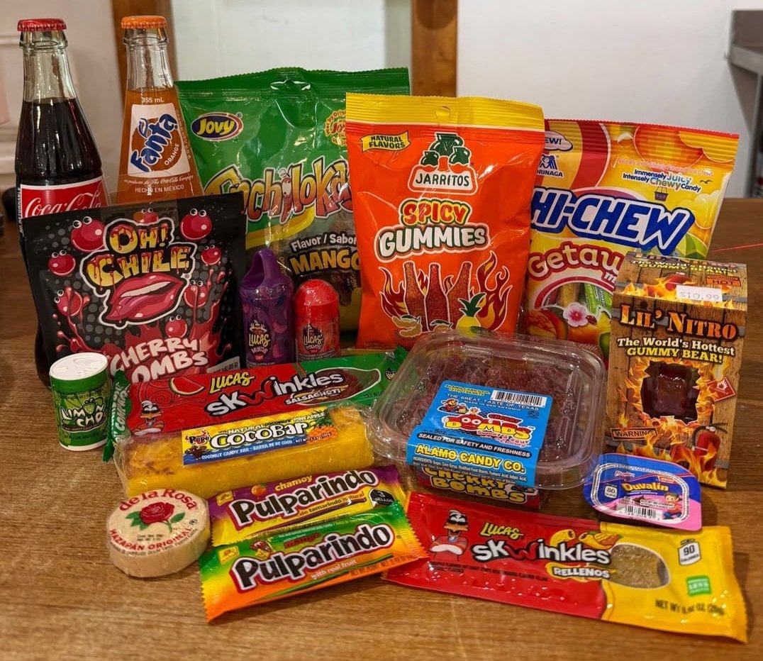 RocketFizz's tweet photo. Things are getting a little heated around here!  🌶️🔥

Sweet heat, sour chaos, chamoy everything, and enough spice to make your eyes water just a little! 🚀

#rocketfizz #spicy #spice #candy #soda

📷: @rocketfizzwilm

*product availability varies by franchise* https://t.co/BCYXIaw7Zl