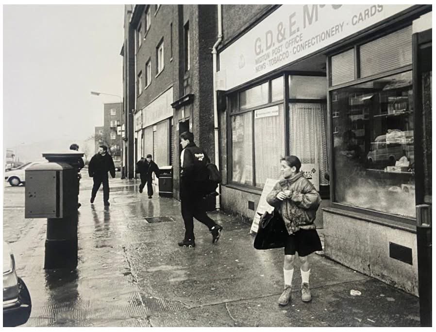 bdjoetsu's tweet photo. This is my local shops in 1995, a lifetime ago. I’d left for Japan a year earlier. Bought many a sweetie in the newsagents https://t.co/aH5Zj2GfY6