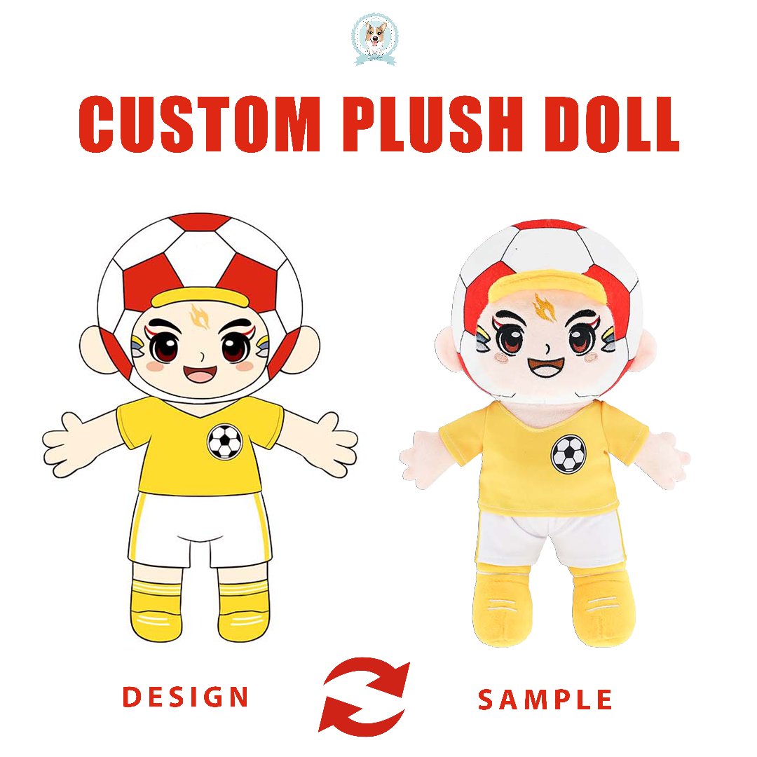 GaoPengToys's tweet photo. Design → Sample, 100% match! ⚽

🎯Our custom soccer plush doll comes to life exactly as your sketch — from the jersey to the soccer helmet, every detail is spot on.

🏆World Cup is coming, and we’re ready to turn your sports mascot into a huggable reality.

🧸Custom plush | OEM/ODM | Fast sampling | Small MOQ

#gaopengtoy #customtoy #toymanufacturer #custommade #customplush #plushies #plushdoll #footballmascot