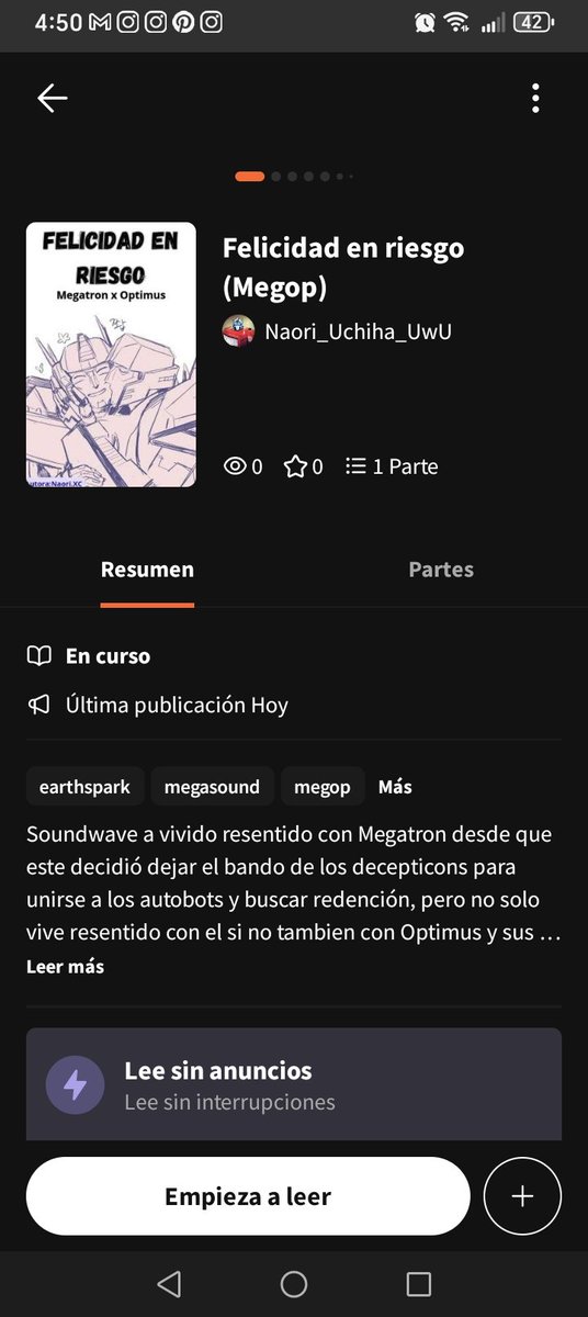 Naori_Uchiha_Uw's tweet photo. Buenas gente fans del #megop aquí traigo una nueva historia de este ship todo hermoso, por el momento solo se encuentra en wattpad (aun no se usar del todo ao3)
Puede que también incluya un poco de #megasound https://t.co/Ydi682Zhr6