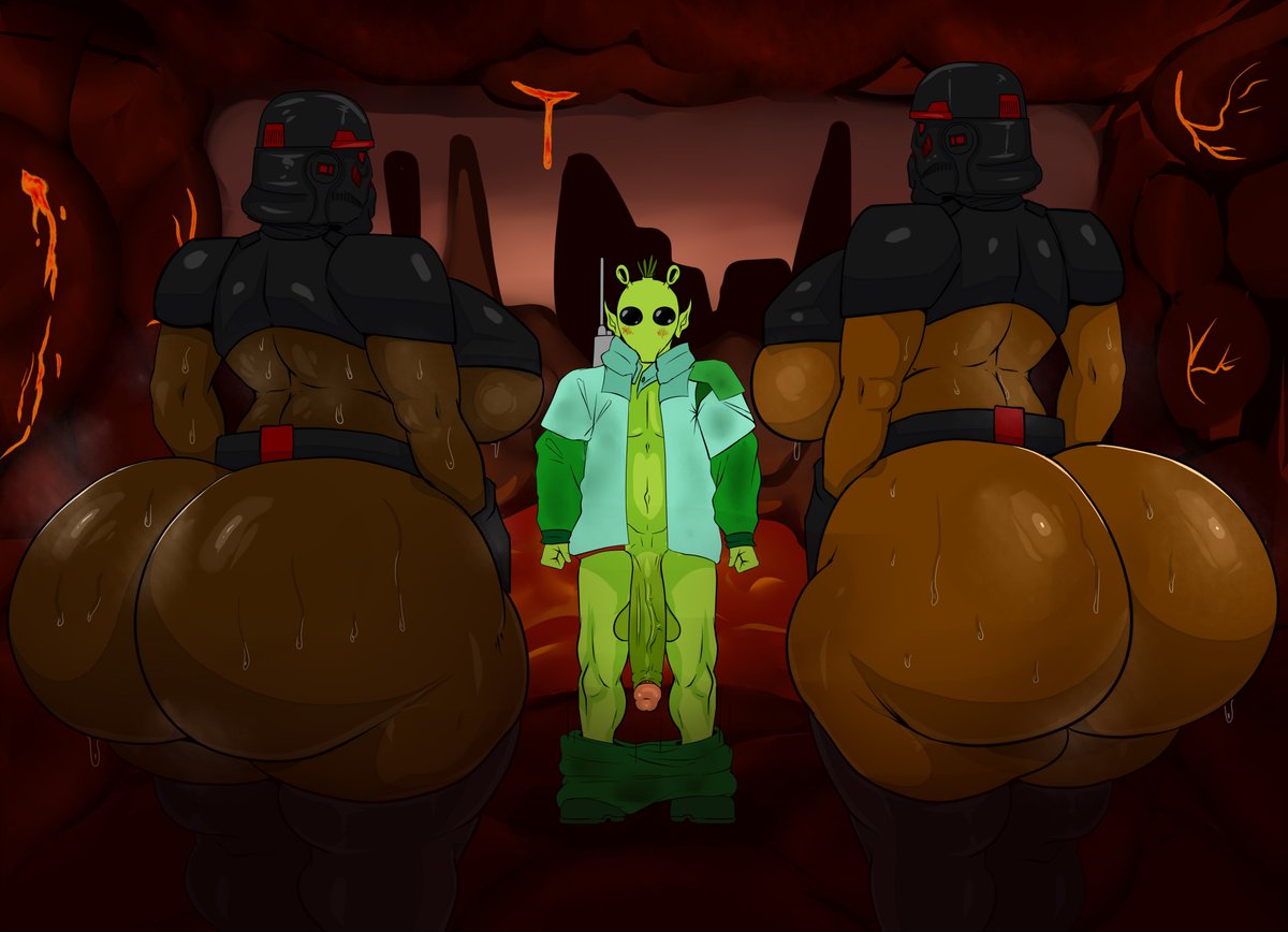 trifuson's tweet photo. Lava trooper 
Comm for anon https://t.co/9SUBb4eLRO