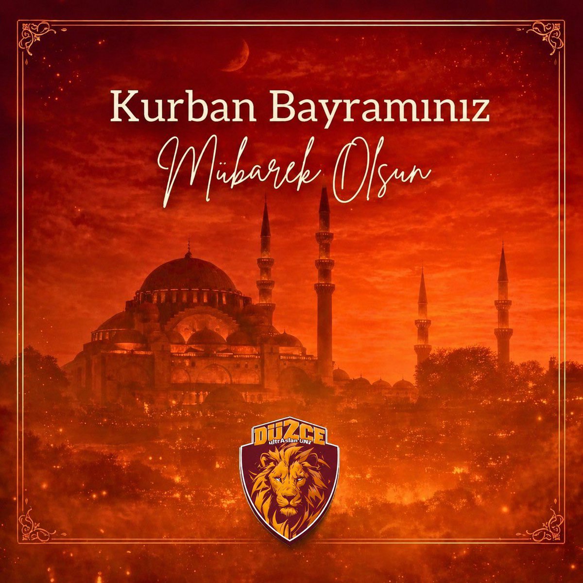 uAUNIDuzce_'s tweet photo. Tüm İslam Âlemi'nin mübarek Kurban Bayramı'nı kutlar, ülkemiz ve milletimiz adına hayırlara vesile olmasını dileriz.

 #ultrAslanUNI https://t.co/lBbifSmYCx