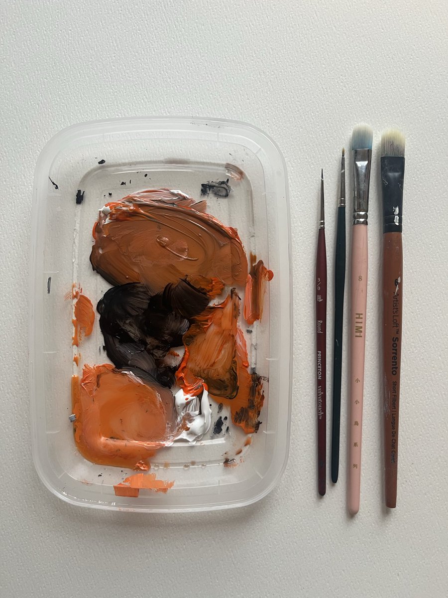 slytleart's tweet photo. The palette vs. my art https://t.co/0qmt44825g