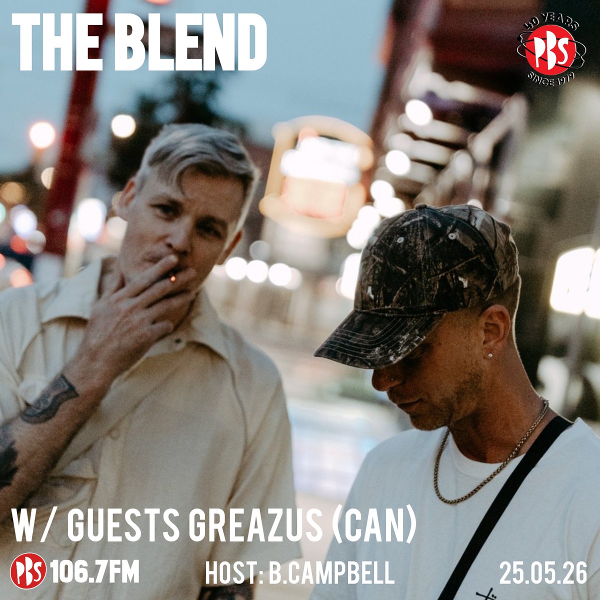 blendcorp's tweet photo. The Blend on PBS 106.7FM - Radio Festival: 

w/ guests @Greazus (CAN)

+ new Ceslin, DUSTY, SANO, Raggo Zulu Rebel, Goosensei, Teffa, Shaddows, The Greys, Low End Activist, Ital Tek, Gent1e $oul, SSSLIP, Gareth Psaltis, Coco Bryce, DJ Manny

Listen back:
https://t.co/TJSR2iYfX4 https://t.co/XBkJa1bXSK
