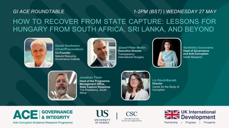 VeriteResearch's tweet photo. Happening today - and there's still time to register.

Every few years, a country gets a rare political moment - the kind where the institutions that were quietly captured can actually be rebuilt. Most countries miss it.

This afternoon's GI ACE Roundtable looks at the ones that didn't. South Africa, Sri Lanka, and others have all walked some version of this road already, and Hungary is the latest country approaching the threshold. The conversation is about what reformers actually do once the window opens - and how often it stays open.

Our Deputy Director and Head of Governance and Anti-Corruption, Sankhitha Gunaratne, joins speakers from Transparency International Hungary, the South African Presidency, and the Centre for the Study of Corruption. Chaired by Daniel Kaufmann (Natural Resource Governance Institute).

🗓️ Today, 1:00 - 2:00 PM BST / 5:30 - 6:30 PM Sri Lanka time.

Register and join: https://t.co/v5AMRyWLTD

#srilanka #anticorruption #governance