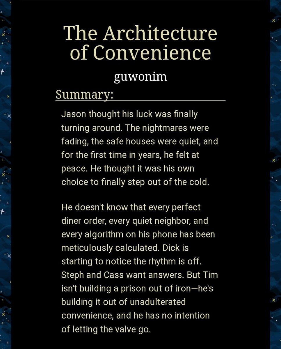 guwonim's tweet photo. just realized i didn't post about my #damijay fic, so here's the link: https://t.co/OtEg3xcX8Q
and this is the #timjay fic: https://t.co/wm3ZgwKEVX
#damianwayne #jasontodd #timothydrake https://t.co/zO9SWqe1CB