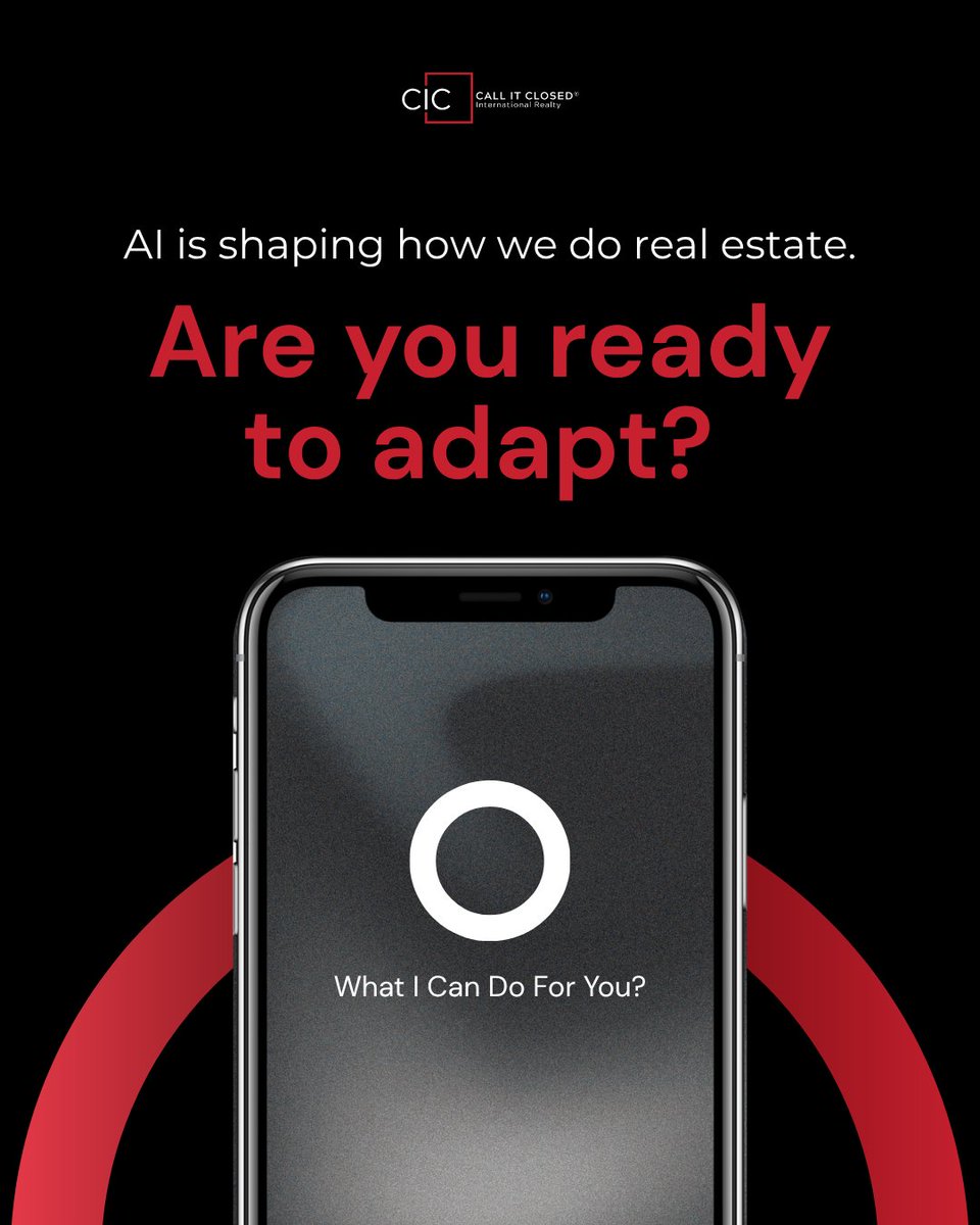 Callitclosed's tweet photo. AI is changing the way agents market, communicate, generate leads, and grow their business, and the agents who adapt will be the ones who lead the future of real estate.

Connect with our team today at https://t.co/bN9A4EarwW.

#CallItClosed #RealEstateCareers #FutureOfRealEstate https://t.co/mGRvgJP2de