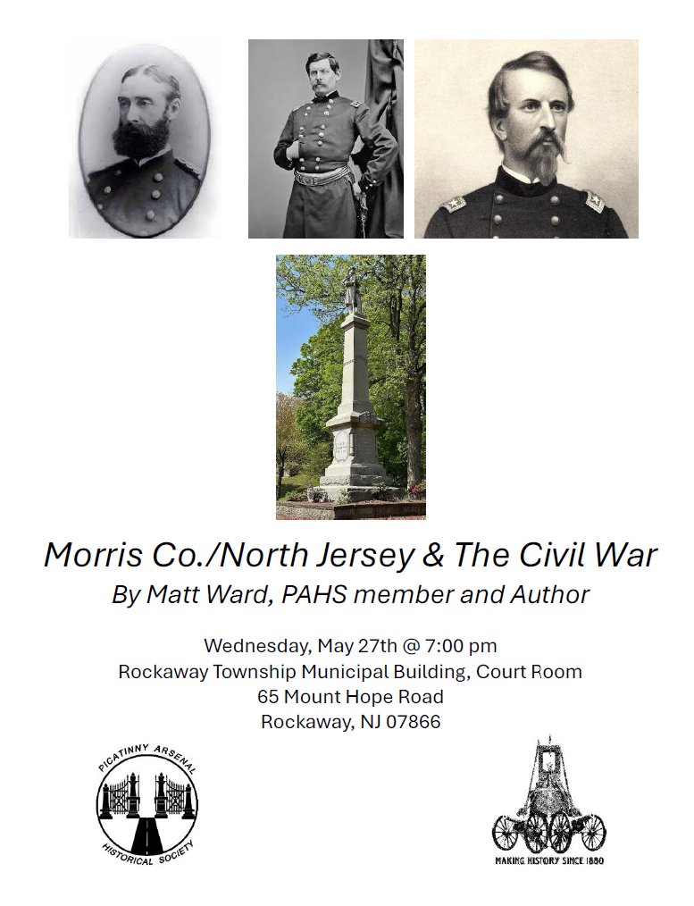 RevWarBuff23's tweet photo. Tomorrow night at the Rockaway Township Municipal Building! #northjersey #civilwar https://t.co/v2M9TrTzr8