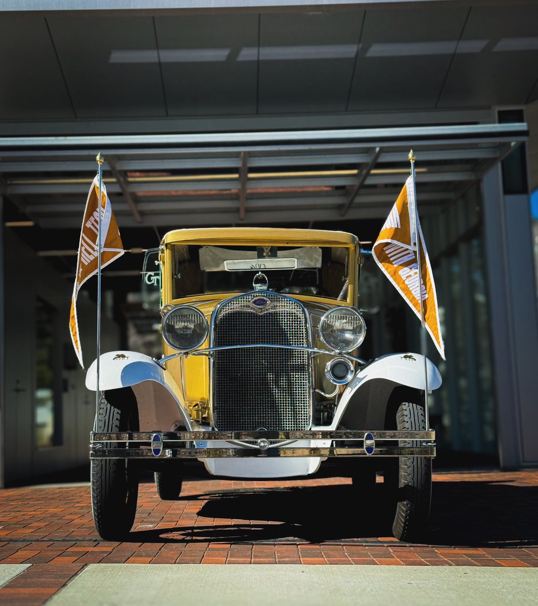 RamblinReckClub's tweet photo. 65 years ago today, a legend rolled onto campus…

On May 26, 1961, Mr. Ted Johnson sold a 1930 Ford Model A Sport Coupe to become Georgia Tech’s mascot, the Ramblin’ Reck!

For 65 years, the Reck has carried Yellow Jackets through iconic moments filled with spirit &amp; history 🛞💛 https://t.co/ctnwLjMfj4