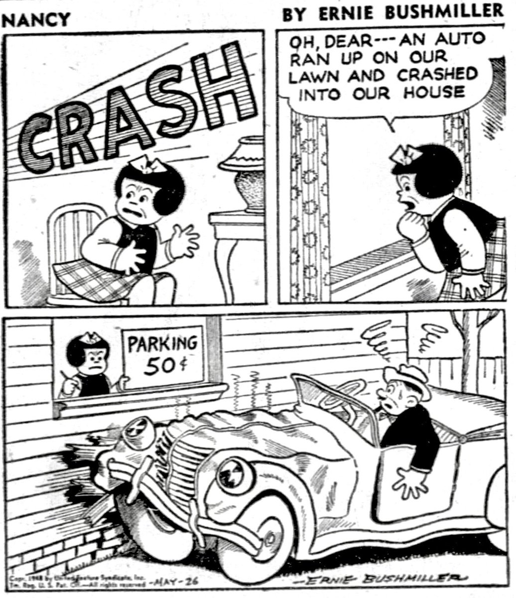 JohnnyCallicutt's tweet photo. Nancy By Ernie Bushmiller 
May 26,1948 https://t.co/EqAUNwlpIr