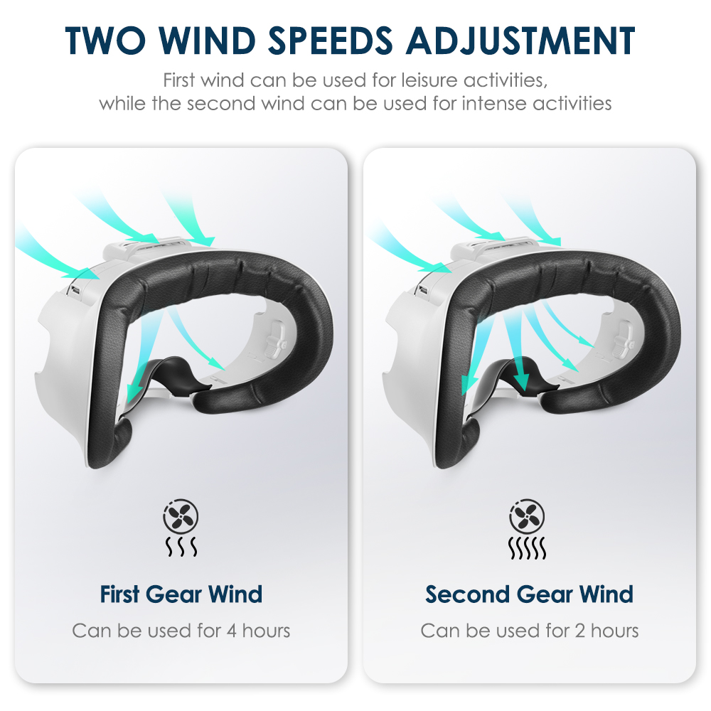 CobvrK's tweet photo. KKCOBVR K3 — because VR fog is the real final boss. 🥽💨
Two speeds. Two vibes.
🍃 Speed 1 → casual VR. 4hr battery.
⚡ Speed 2 → intense gaming. 2hr battery.
No swamp face
#KKCOBVR #K3 #VRFan #VRCooling #VRAccessories https://t.co/ZyOhECZt8E